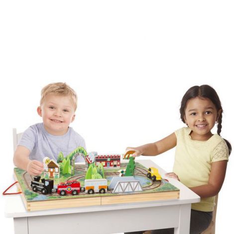 Set Trenulet Lemn Portabil Melissa & Doug - imagine 2