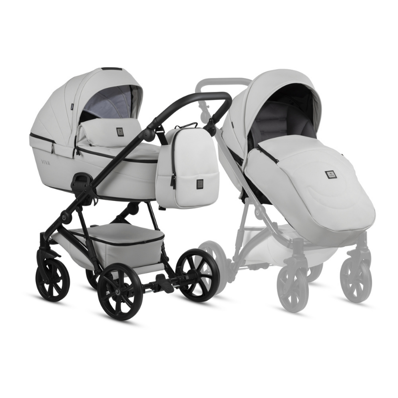 Carucior 2 in 1 Tutis Viva 5+ Cloud - Piele Eco - imagine 8