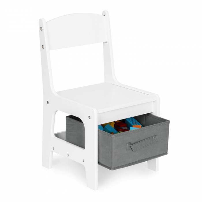 Set masă 2 scaune Ecotoys lemn și tablă de scris - imagine 5