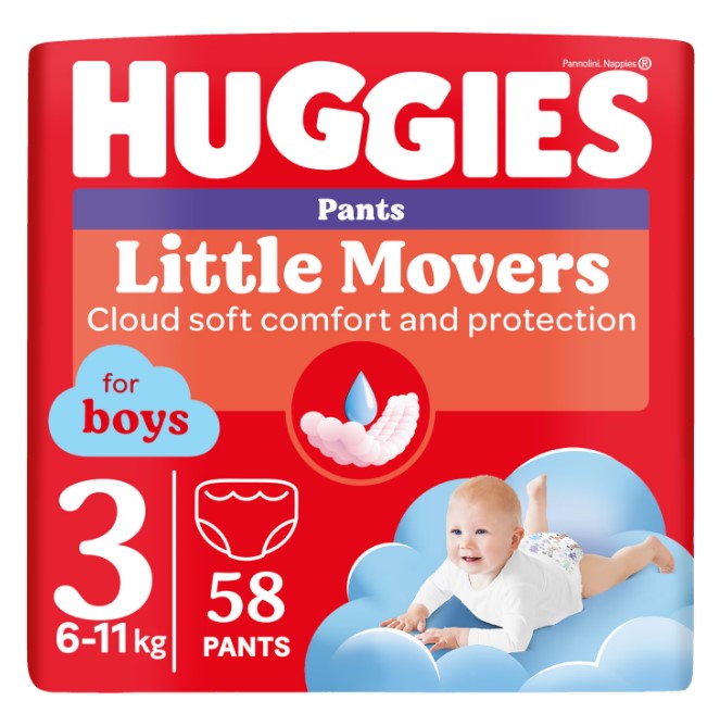 Huggies Mega Pack Scutece Băieți 6-11kg (58buc) - imagine 8