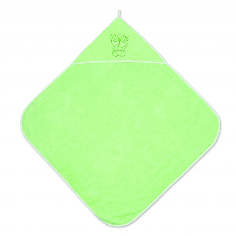 Prosop Bebe cu Gluga Lorelli Green, 80x80 cm