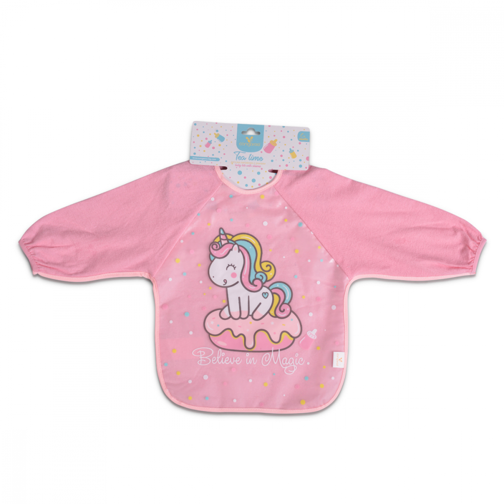 Bavetică Cangaroo Tea Time Pink, impermeabilă - imagine 3