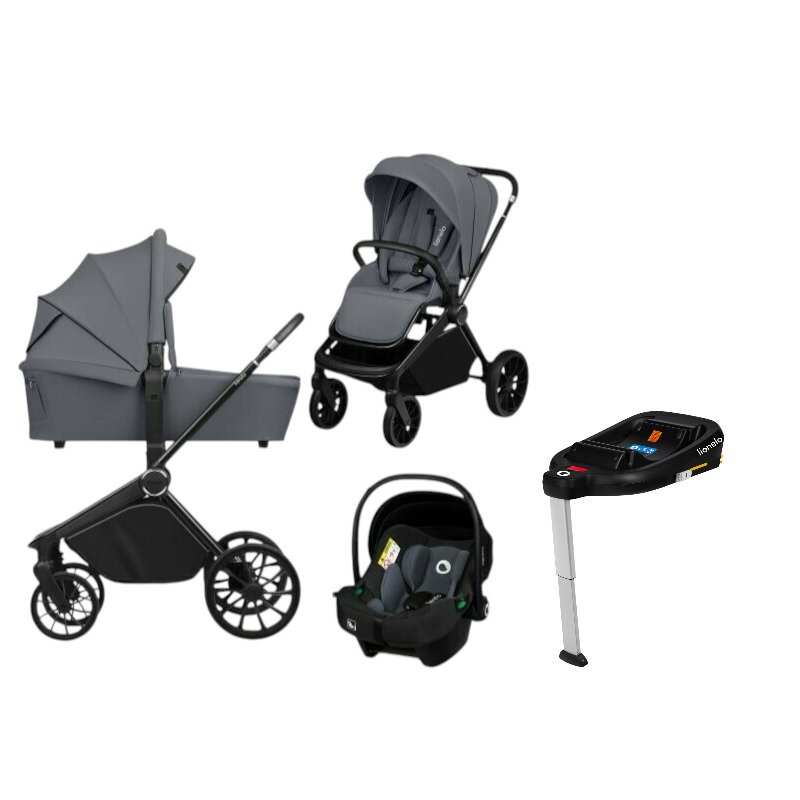 Carucior 4 in 1 Lionelo Mika Plus cu siguranta ADAC