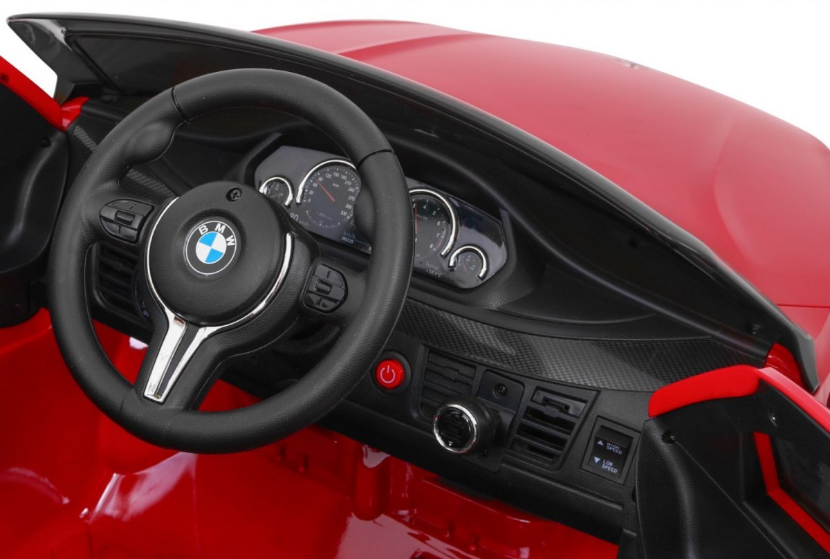 Mașinuță Electrică BMW X6M Visiniu Metalizat - imagine 11