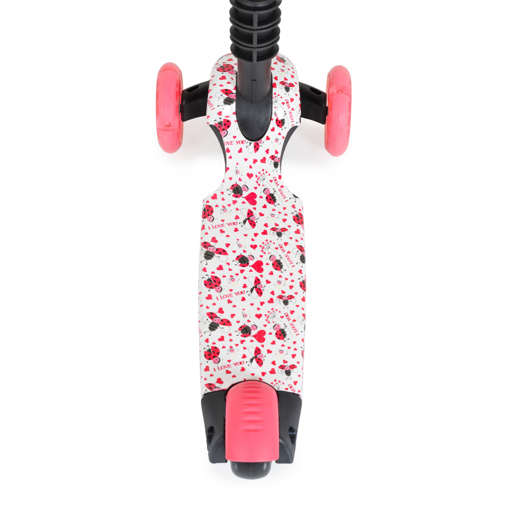 Trotineta Moni 3in1 Lollipop Red cu Mâner Parental - imagine 6