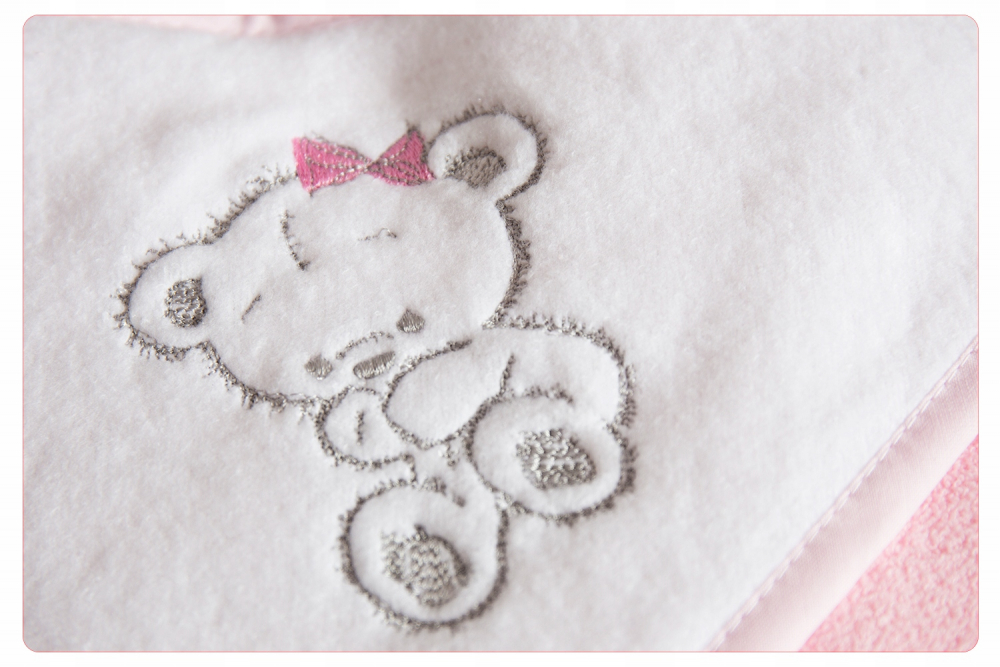 BabyMam Prosop Baie Copii 100% Bumbac Pink - imagine 2