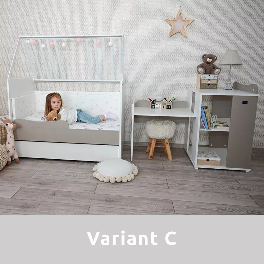 Pat modular Lorelli Multi 5 configurari, White Amber - imagine 7