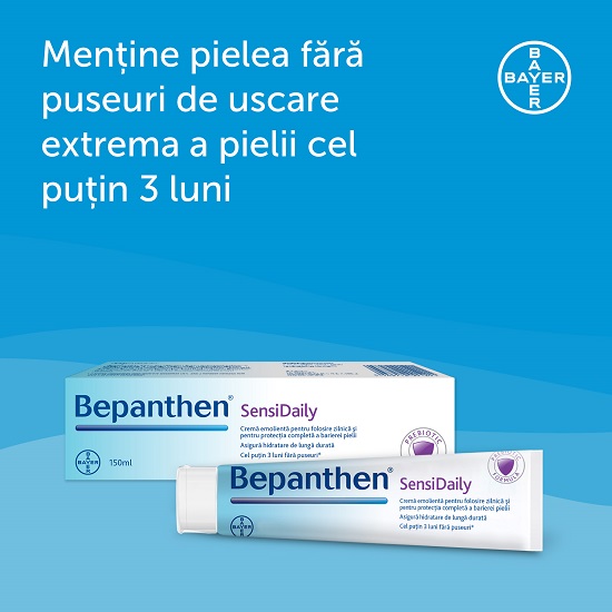 Bepanthen SensiDaily, Crema hidratare, 150ml - imagine 2