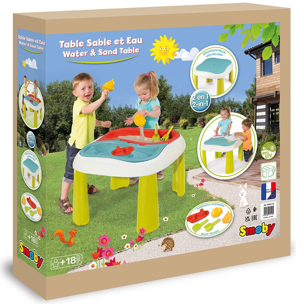 Masa Smoby Water & Sand 2in1 - Joacă Dublă - imagine 6