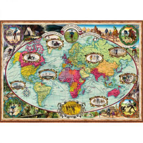 Puzzle Harta Lumii Ravensburger 1000 piese - imagine 2