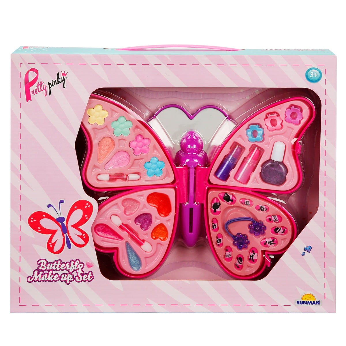 Set Machiaj Fluture Pretty Pinky, 12 Culori