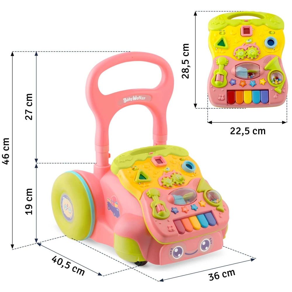Antepremergator Ricokids 2in1 Roz, Educativ - imagine 10