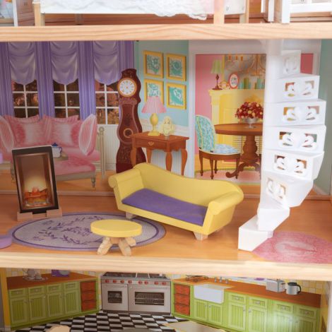 Casuta din lemn pentru papusi Kidkraft Kaylee, 3 etaje - imagine 11