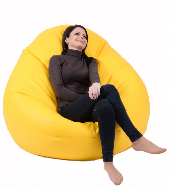 Fotoliu Nirvana Gigant Yellow - Pufrelax