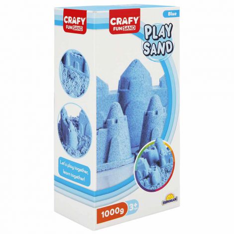 Nisip Kinetic Fun Sand Albastru 1kg - Crafy