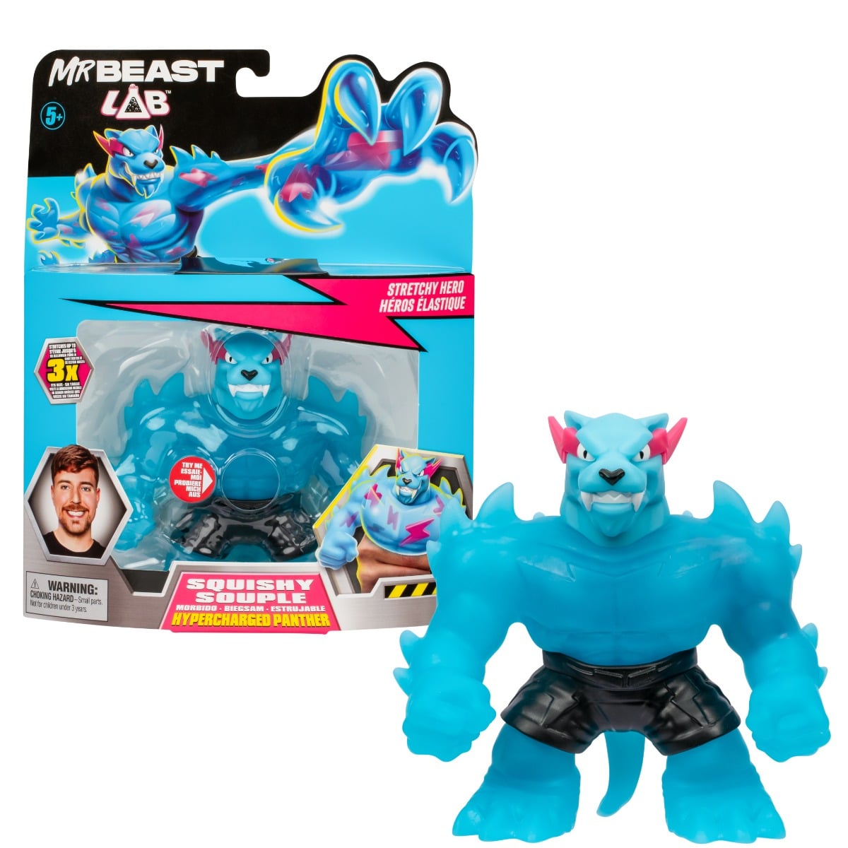 MrBeast Lab Hypercharged Panther - Figurina Elastica