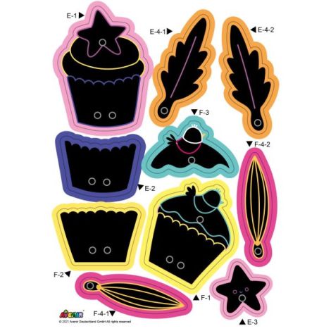 Set creativ Scratch Buchet-Tort Avenir | Jucarie manuala - imagine 8