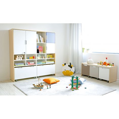 Cutie pe roti Quadro Bej Moje Bambino - imagine 2