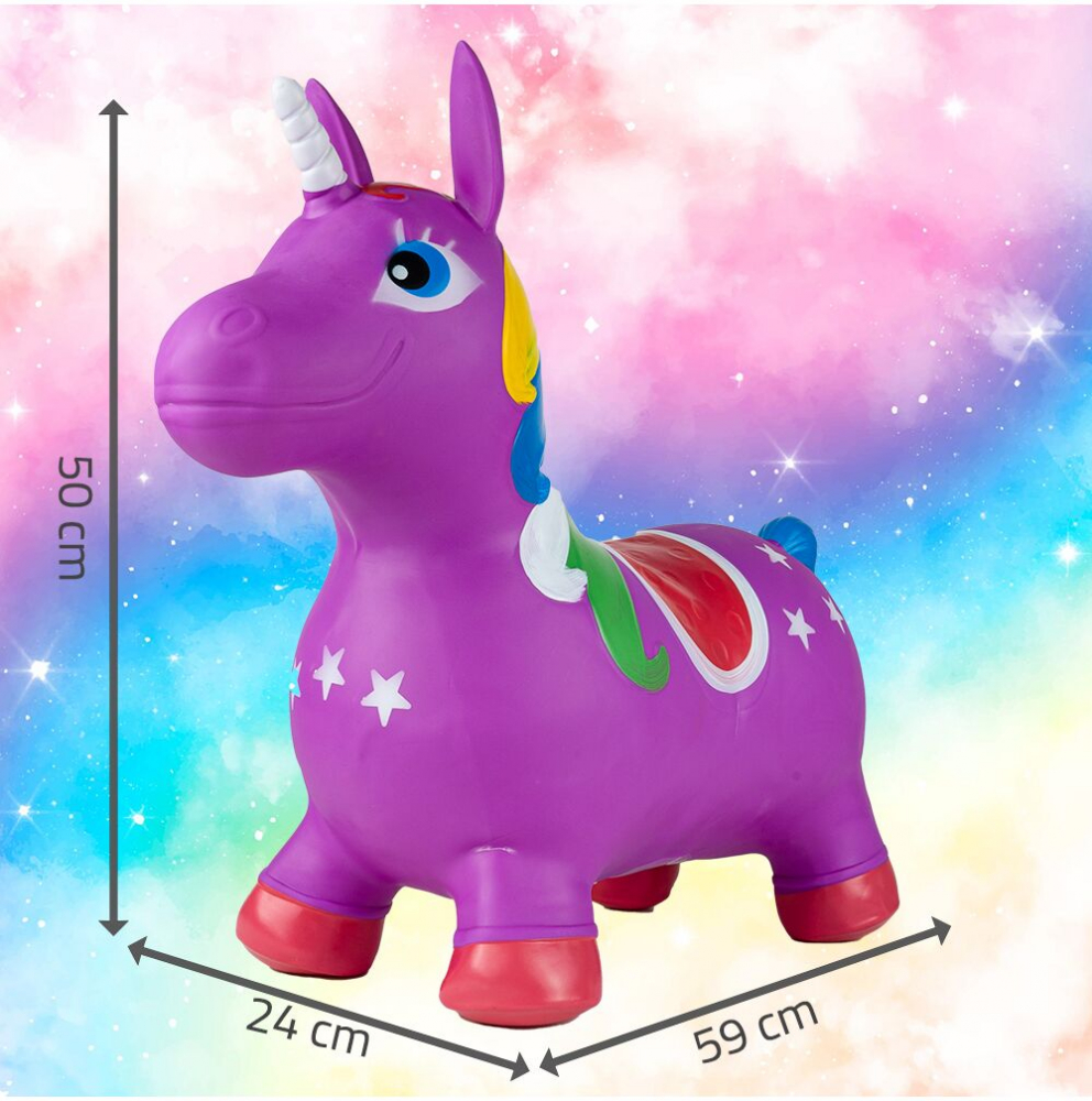 Unicorn Gonflabil Malplay | Jucărie Echilibru și Mișcare - imagine 2