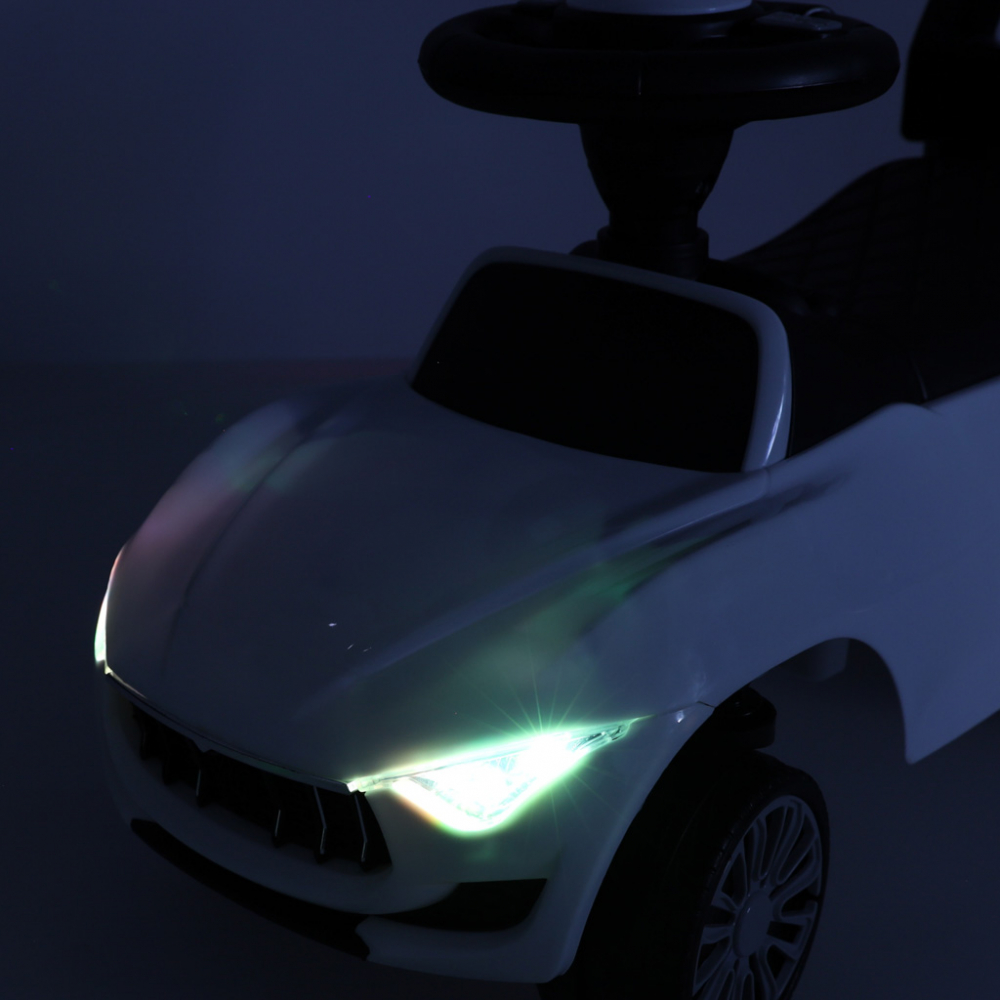 Masinita White Baby Car Ikonka, 3-6 Ani - imagine 7