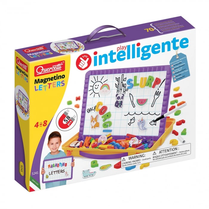 Quercetti Magnetino Litere Mari | Set 48 Bucăți