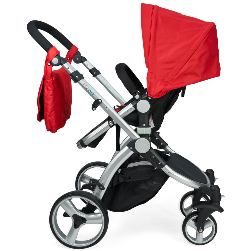 Carucior 2 in 1 Veneto Rosu Kidscare, 0-3 Ani - imagine 7