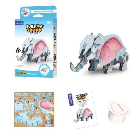 Mieredu Puzzle 3D Elefant cu Sunete - imagine 4