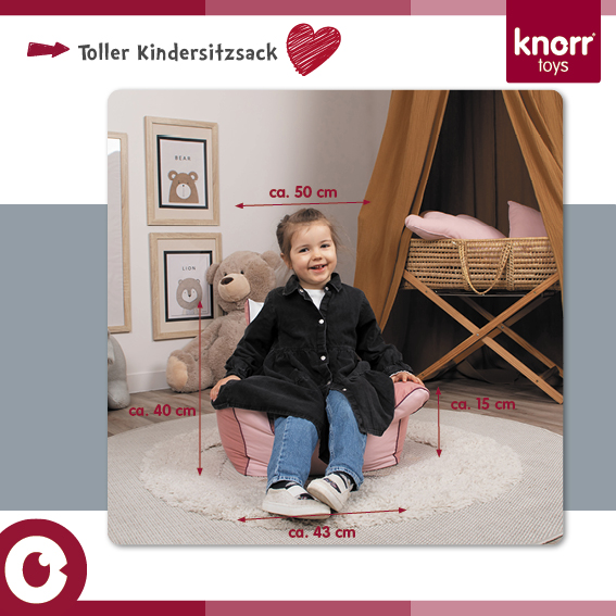 Fotoliu Unicorn Knorr Toys - Copii Roz - imagine 3