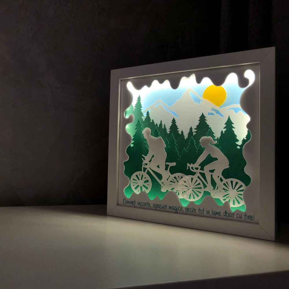 Tablou Luminos Călătorii Noorhandmade