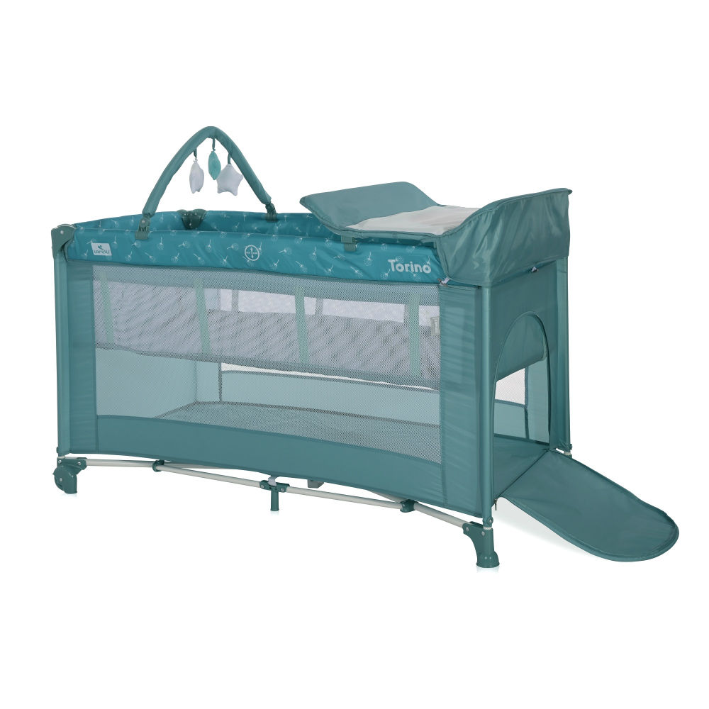 Patut Lorelli Torino Plus Floral, Pliabil si Modular - imagine 2