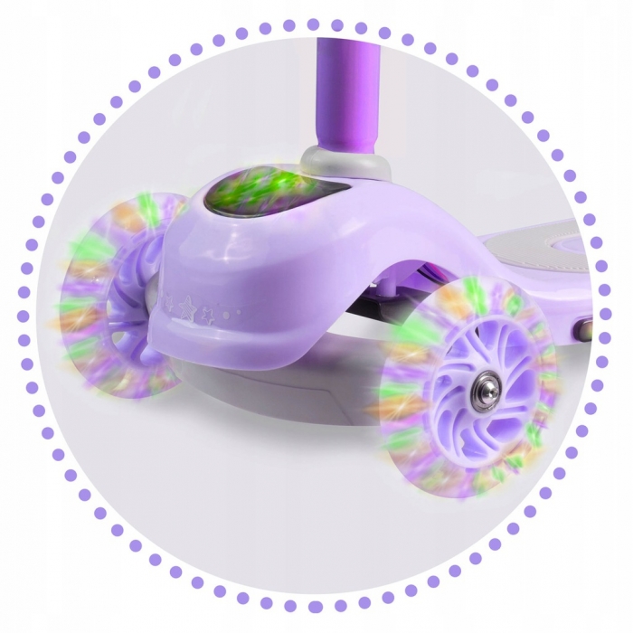 Trotineta Ricokids Piko Violet cu LED