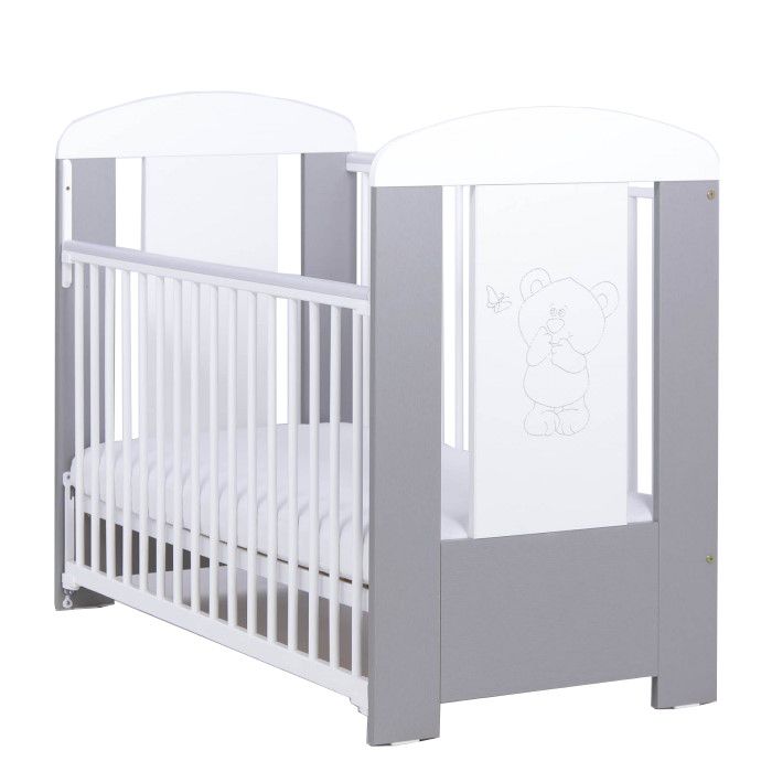 Patut Culisant Drewex Bear Silver cu Saltea - imagine 10