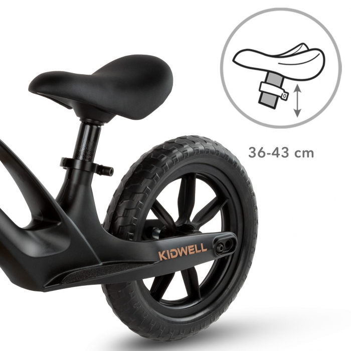 Kidwell Vito Negru - Bicicleta Fara Pedale Magneziu - imagine 4