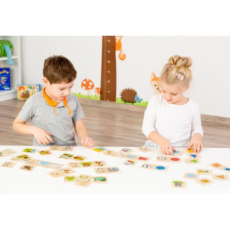 Puzzle Cognito Forme Beleduc | Joc Educațional Lemn - imagine 2