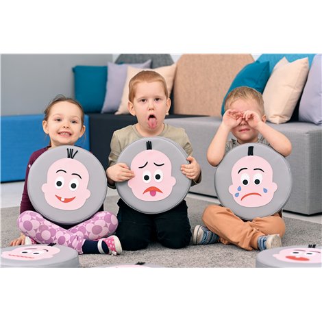 Set 6 Pufuri Emotii Moje Bambino - Siguranta copii - imagine 2