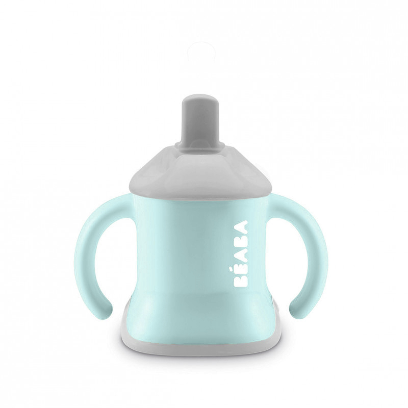 Cană 3 în 1 Beaba Evoluclip Airy Green