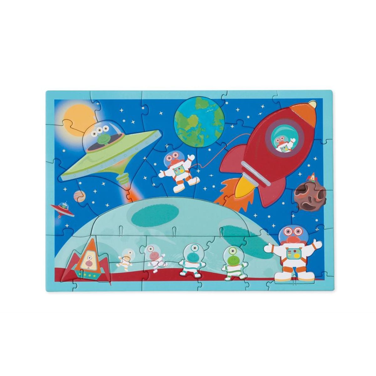 Puzzle 3D Scratch Spațiu 32 Piese | Model 2 în 1