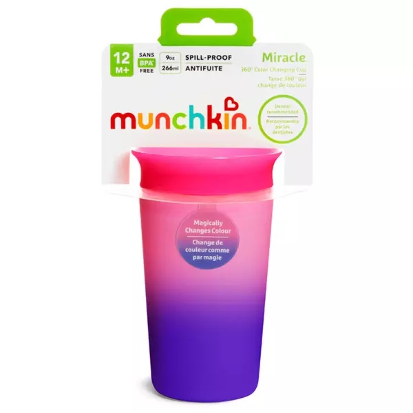 Cana Miracle 360 Pink Munchkin | 266ml - imagine 4
