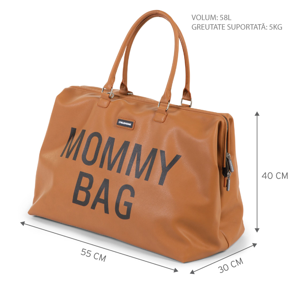 Geanta Childhome Mommy Bag Piele Ecologică - imagine 5