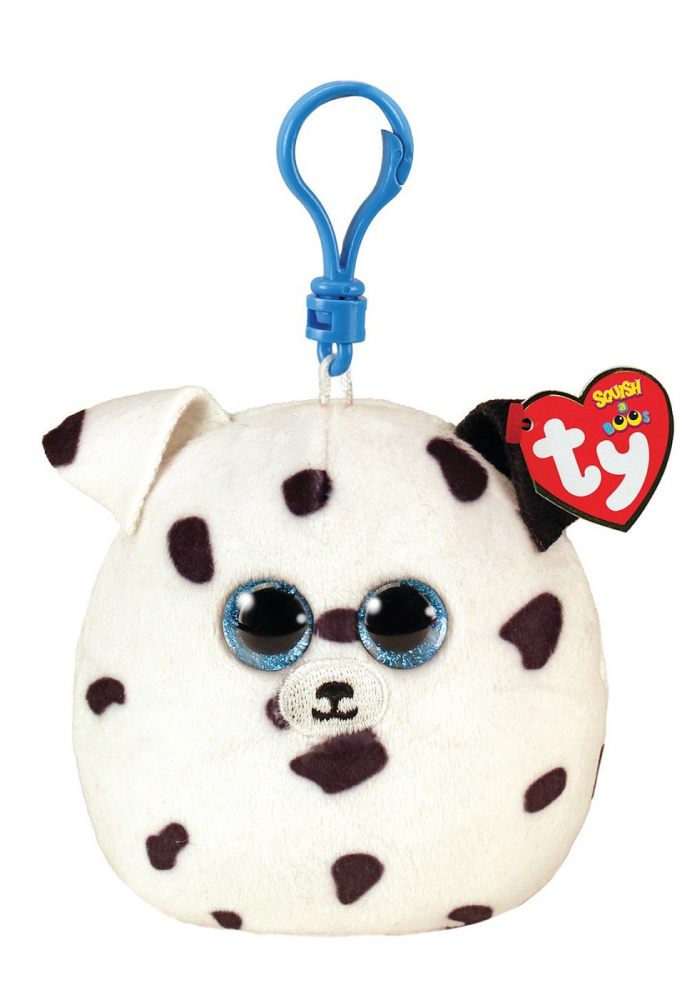 Breloc Ty Squishy Dalmatian, 8.5 cm