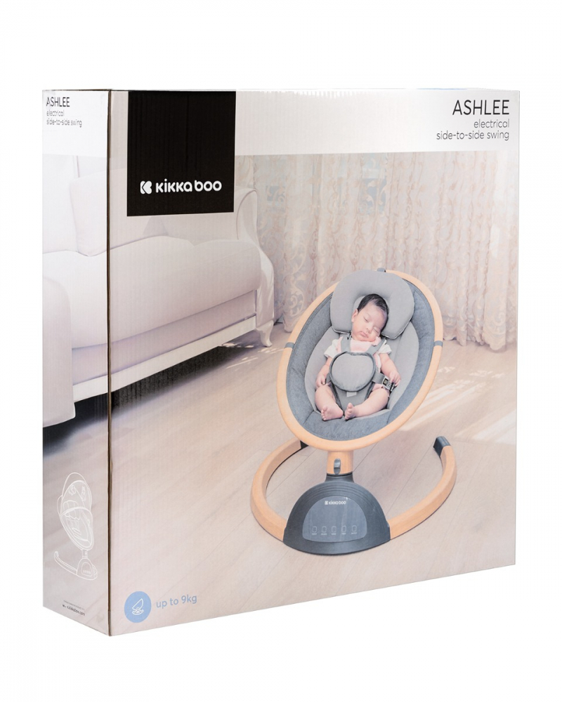 Leagan Electric KikkaBoo Ashlee, Telecomanda, Gri - imagine 7