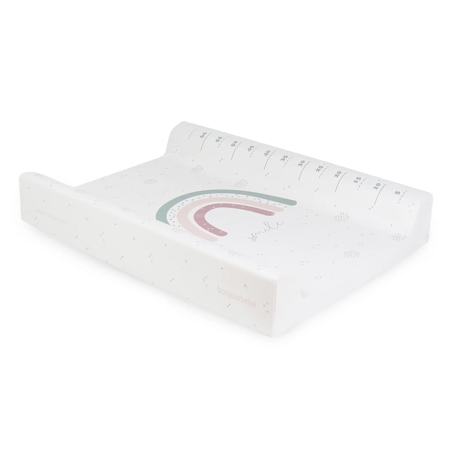 Saltea înfășat Bonjourbébé Rainbow pink 50x70 - imagine 2