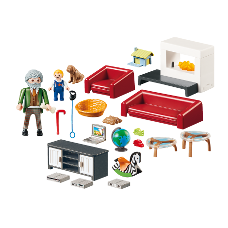 Playmobil Sufrageria Familiei - Set Jucării Semineu Funcțional - imagine 3