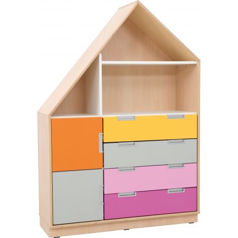 Dulap Casuta Quadro Artar Moje Bambino 7 Compartimente - imagine 3