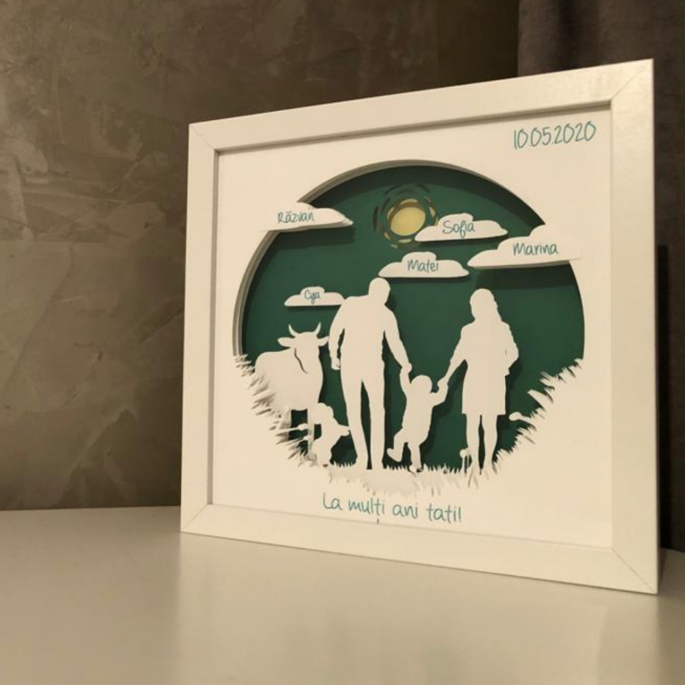 Tablou Luminos Părinți și Copii | Noorhandmadeatelier - imagine 5