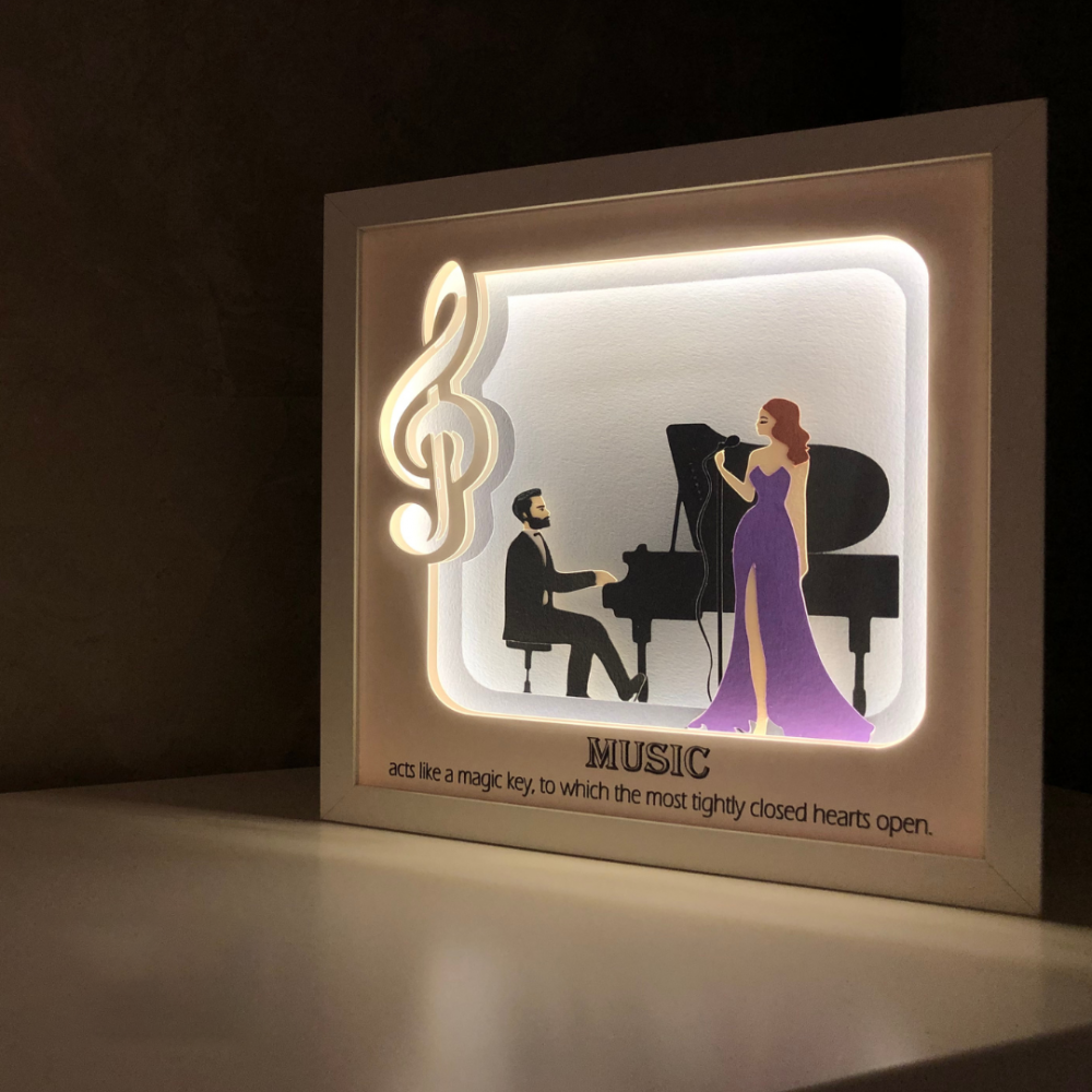 Tablou Luminos Cantăreața | Noorhandmadeatelier
