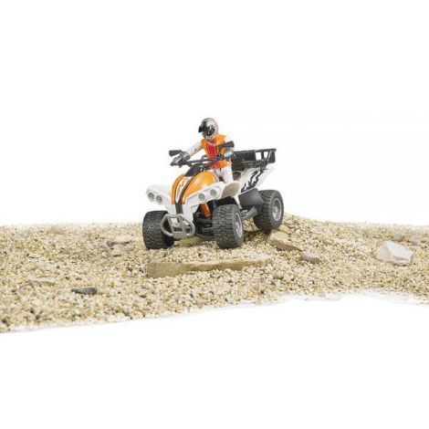 Bruder ATV cu Sofer - Jucarie Teren Realista - imagine 2