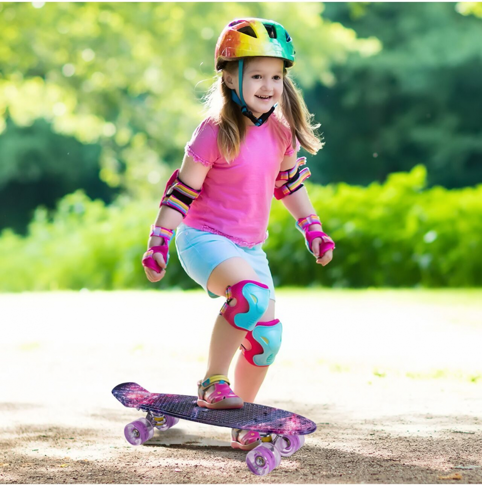 Skateboard LED Malplay 56x15cm Space Colors - imagine 2