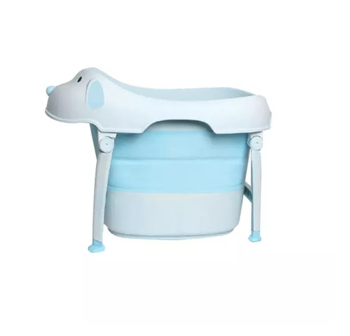 Cadita Pliabila Little Mom Dog Blue, Anti-alunecare - imagine 3