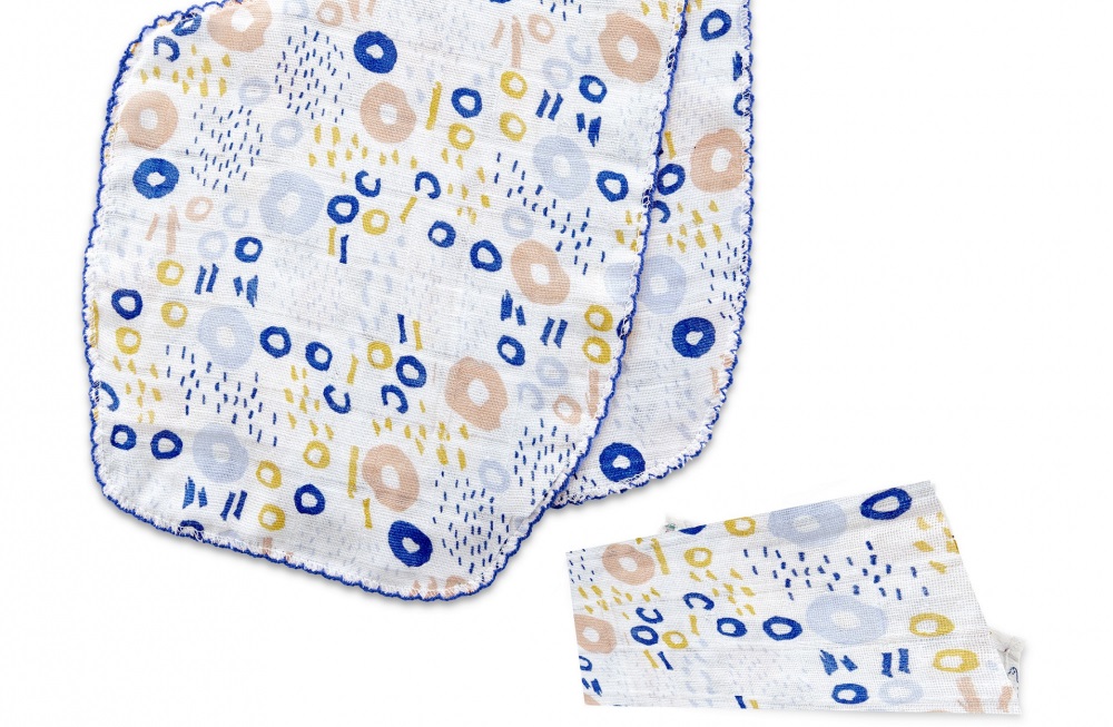 Set 4 prosoape muselina BabyJem, moi și absorbante